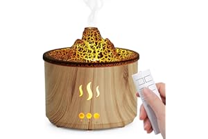 Simpeak Diffusore di Oli Essenziali-Umidificatore di Aromi 400 ml con Telecomando,Led Oli Essenziali Aromaterapia Diffusori Per Casa Soggiorno Ufficio Spa,Spegnimento Automatico,Silenzioso.