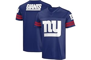 FOCO NFL Men's Officially Licensed Primary Logo Wordmark Game Day Football V-Neck Top