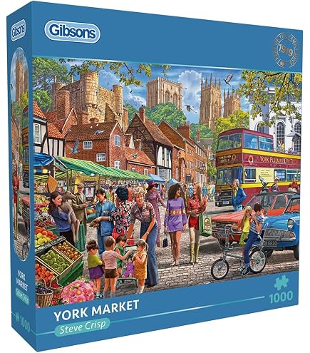 Gibsons Crafter's Paradise – Puzzle 1000 Pezzi Per Adulti – Scenario Colorato Di Negozio Di Hobby E Creatività – Cartone Riciclato, Poster Incluso, 68x49 Cm - 4