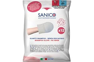 SANICO Guanti per Capelli: Formula Pronta all'Uso, Testato Dermatologicamente, Arricchito con Aloe e Vitamina E, Riscaldabile nel Microonde, Ideale per Pelli Sensibili - Confezione Apri e Chiudi