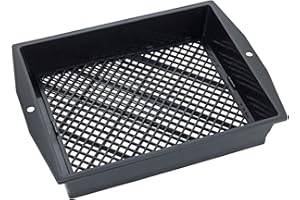 Maximex Colino da Giardino con Filtro Regolabile, Filtro da Giardino con Superficie Extra Grande per filtrare Pietre, Radici e Foglie, Utensili da Giardino per la Raccolta