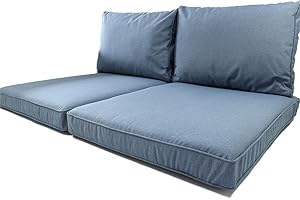 Nordje Palettenkissen Outdoor Comfort Duo“ mit wasserabweisenden Bezug bestehend aus 2 Sitzkissen 60x80cm und 2 Rückenkissen 60x40cm Loungekissen | Palettenauflage | Palettenpolster