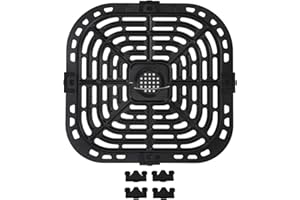 ‎SONEW Sonew Patelnia grillowa do frytownicy powietrznej, zamiennik frytownicy ze stali nierdzewnej 304 do frytownicy Instant Vortex Plus Gourmia, 24 x 23 cm