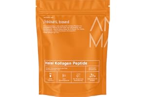 Halal Kollagenpulver [200 g] – Hydrolyserade kollagenpeptider typ 1 & 3 – 2000 Dalton, smakneutralt – Gräsbetade nötkreatur från Turkiet – 20 portioner – Provstorlek