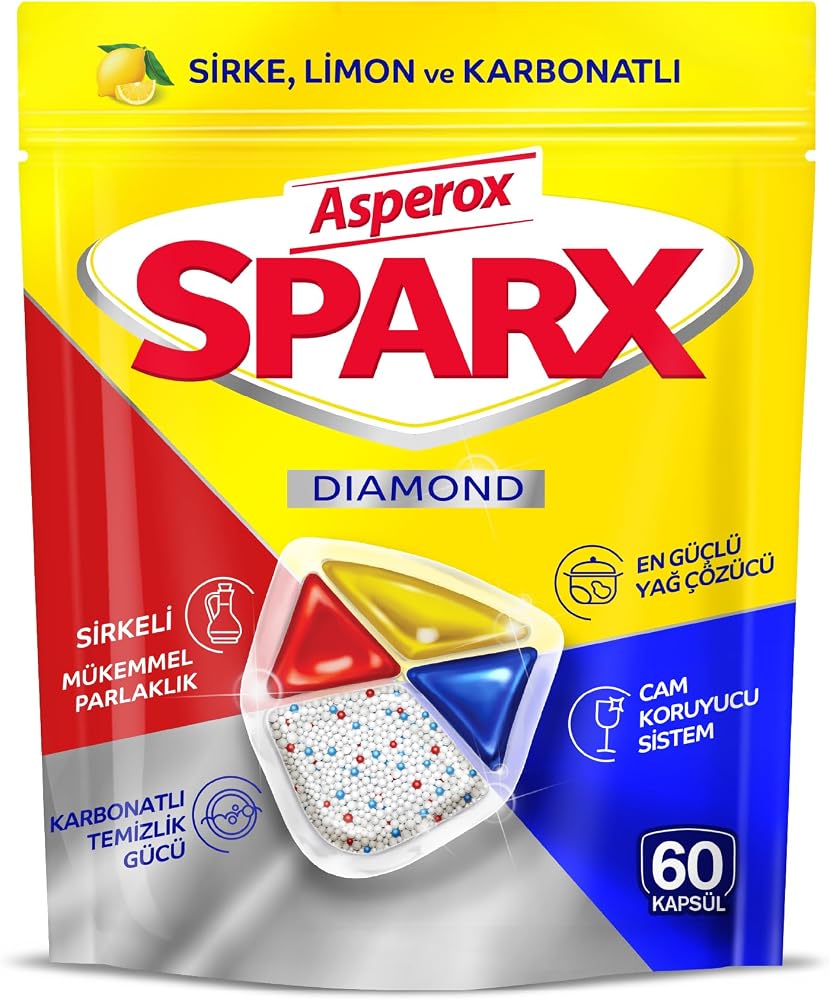 Asperox Sparx Diamond Bulaşık Makinesi Kapsülü 60 Kapsül
