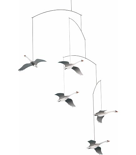 Oiseau En Bois Volant Suspendu - Sculpture 3D à Ailes Battantes Manuellement - Décoration Maison Ou Mobile Bébé - 22cm - 4