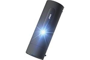 JMGO PicoFlix Mini Videoprojecteur Portable Extérieur avec Google TV, Netflix, 1080P, 420 ISO Lumens, Batterie de 4,5 Heures, Vidéoprojecteur Home Cinéma 200", HDR10, Gimbal, Haut-parleurs 10W