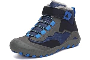 Mishansha Bottes Neige Enfants Antidérapantes Chaudes Bottines Hiver Garçon Fille, GR.24-38