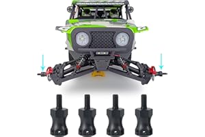 Runup Extensores de adaptador hexagonal de rueda de metal +15 mm para 1/10 Losi Hammer Rey, BAJAREY Ford Raptor, Lasernut U4 RC Buggy Truck Parts