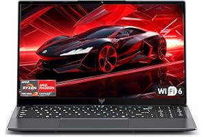 ACEMAGIC 15.6" 2025 Ordinateurs Portables Ryzen 7 7730U Huit-Core (8C/16T,4,5 GHz) Radeon Vega 8,PC Portable 16 Go RAM DDR4*2,512Go SSD,WiFi 6,BT5.2,HDMI,Type C,Cache Caméra,Gris