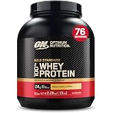 Optimum Nutrition Gold Standard 100% Whey Protein Powder, 5 lbs | French Vanilla Cr&egrave;me, 76 Servings, 24 g Protein, BCAA,Low S