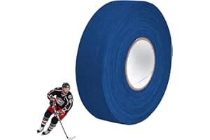 KARELLS Ruban de bâton de Hockey,Ruban De Hockey Adhésif,Ruban de Hockey,Ruban de Hockey Auto-adhésif,Ruban de Tissu de Hockey,Grip Tape,Pour raquette de hockey,raquette de tennis,25m × 25mm,Bleu foncé