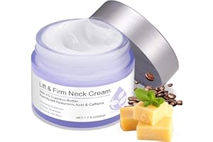 ROONGDUUDLL Neck Creams for Tightening and Firming, Neck Firming Cream, Tighten and Lift Neck Cream for Neck and Chest Firming, Smoothing Wrinkles & Fine Lines with Cupuacu Butter, Skin Tightening Cream for Body