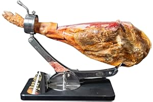 Jamón Serrano Gran Reserva Montevalle mit Knochen (7–8 kg) | +20 Monate Gereift | Intensiver Geschmack | Vakuumverpackt | Premium Spanischer Schinken | Gourmet Geschenk