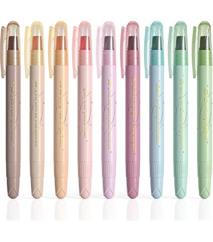 Morandi Highlighter Tape Strips: Transparent Book Annotation Tabs