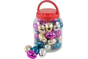 PERCUSSION PLUS Percussion Workshop PP3089 Sparkle Egg Shakers - Assorted Colours (Tub of 40)