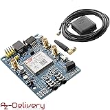AZDelivery SIM 808 GPRS/GSM Module Development Board with GPS Antenna for Arduino including eBook