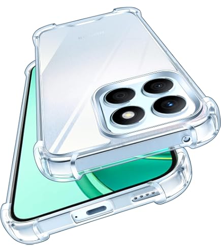 JIAFEI Custodia Honor X8 Con Anello Magnetico 360° – Silicone Antiurto Traslucido, Zaffiro - 5
