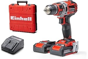 Einhell Professional Perceuse Visseuse sans fil TP-CD 18/50 Li BL Power X-Change (Li-ion, 18V, moteur sans charbon, Couple 50 Nm) Livré avec 2 Batteries 2,0Ah et un Chargeur