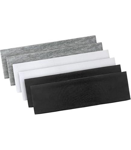 Pack of 6 Women's Sports Hair Band Elastic Sweatband Non-Slip Sweatbands Yoga Non-Slip Headbands for Sports Yoga Running Exercises Cycling Makeup (3 Colours