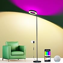 Lampada Da Terra LED Riyo - 16 Milioni Colori, App E Telecomando - Sincronizzazione Musica - Foto 2