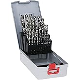 Bosch 2 608 587 017 - Set de 25 brocas para metal ProBox HSS-G, DIN 338, 135° - 1-13 mm (pack de 25)