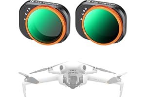 K&F Concept Mini 4 Pro ND Filter, Variable ND Filter kompatibel mit DJI Mini 4 Pro, Variabler ND2-ND32 und ND32-512 mit mehrfach beschichtete HD optisches Glas, Aluminium Version
