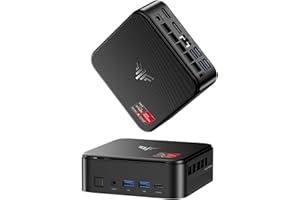 NiPoGi E3B Mini PC di ΑΜD Ryzen 5 7430U (Max 4.3GHz, 6C/12T, migliore di 5500U/5650U/5675U), 16GB RAM/512GB SSD, Mini Desktop Studio, WiFi 6/BT 5.2/4K Triplo Display/VESA Supportato