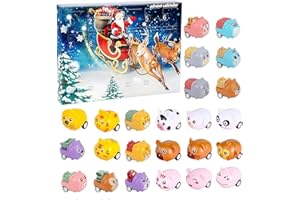 EITO Calendrier de l'avent 2023,Calendrier de l'avent Enfant, 24 Voitures d'animaux (style aléatoire)