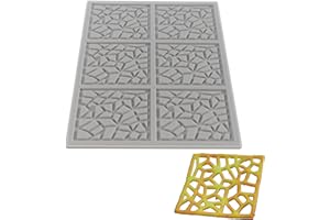 Kidia, Stampi in Silicone per Tuille, Tappetini per Decorazioni Cocktail, Pasta Sigaretta e Guarnizioni, Fragmented Visions