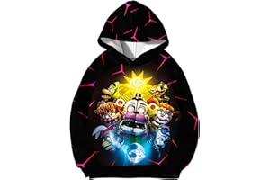 Pitevotur Five Nights Hoodies Boys Cartoon Sweatshirts Kids Jacket Coat 2-12Y