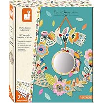 Porte-bijoux En Bois à Décorer Janod - Kit Créatif Enfant 7+ | Apprentissage Motricité & Créativité