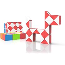 GOLDGE 12 pezzi 24 blocchi cubi di serpente magici cubi di velocità del serpente, accessori per feste, colori casuali