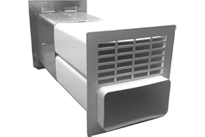 QUELLMALZ Wall Box for Exhaust and Supply Air with Backflow Flap and Stainless Steel Grille