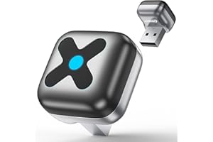 FAHREN Ultra Mini Android Auto & Carplay Wireless Adapter UK, Latest A9 Chip 5.8GHZ WiFi, 5.4 Bluetooth, 3-5s Auto Connect, USB-C/USB-A/Extension Cable, Compatible with iOS10+, Android 10+, CE/ROHS/FCC