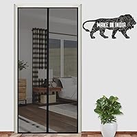 LifeKrafts Polyester Magnetic Mosquito Net for Door | Mosquito Curtain for All Door Types & Sizes | Auto-Closing Insect…