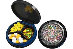 SERFEYMI Tablettenbox 3 Fächer Pillendose Wasserdichte Medikamentenbox Pillenbox für Reise & täglichen Fächern für Medikamente,Vitamine, Fischöl,Nahrungsergänzungsmittel usw.