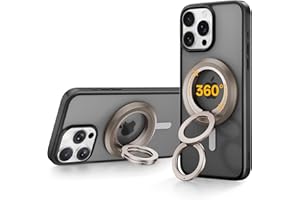 ​SYNCWIRE Soporte de Anillo Magnético para MagSafe – Rotación de 360°, Agarre de Teléfono Móvil de Doble Cara Compatible con iPhone 17 16 15 14 13 12 Pro MAX Android Accesorios MagSafe