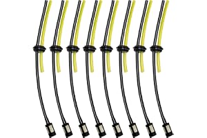 VooGenzek 8 ST Rör Gräs Trimmer Bränsle, Bränsleslang för Gräsklippare, Bränslerör för Strimmer, Bränslerör för Röjsåg, Trimm