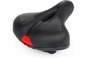 HASAGEI Fahrradsattel, Gel Fahrradsitz Bequem Weich Fahrrad Sattel, Breiter und Atmungsaktiv MTB Sattel mit wasserdichte Abde