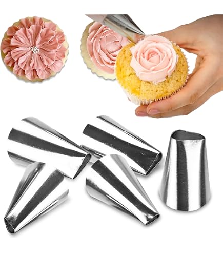 Douille De Pâtisserie Russe Réutilisable - Embout Tulipe Pour Décorer Gâteaux, Cupcakes, Cookies | Acier Inoxydable