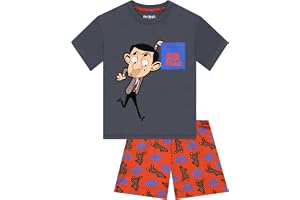 Mr Bean Kort Pyjamas Med Och Teddy, Pyjamasset För Pojkar