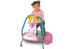 Galt Nursery Trampoline - Unicorn Toddlers Trampoline Encourages Childrens Active Play - Indoor and Outdoor Mini Kids Trampoline - Durable Frame, Easy Storage and Non-Slip Feet - Ages 12 Months Plus