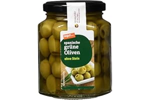 TEGUT… REINHEITSVERSPRECHEN tegut... Grüne Oliven ohne Stein, 270g (Abtropfgewicht - 110g)