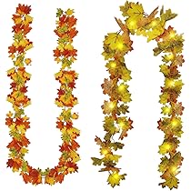 Künstliche Ahornblatt-Girlande 170cm - Herbstdeko Für Drinnen & Draußen