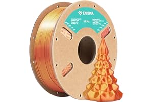 PLA Filament 1,75 mm Silk, ENISINA Filament PLA Shiny Silky Shine do drukarek 3D, Precisão Dimensional +/- 0,03 mm, 1kg (Złoto & Miedź)