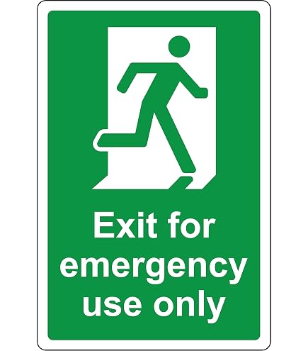 Door is only to be used in the event of a fire Sign from Safety Sign