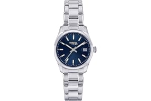 Breil Orologio Donna Classic Elegance Quadrante Blu Movimento SOLO Tempo Quarzo e Bracelet Acciaio Argento EW0597