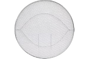 POLOGMASE Stainless Steel Splatter Shield for Ninjas Foo di FG551, Reusable 6-in-1 Air Fryer Accessories, Indoor Grill Accessories, Fine Mesh Splatter Screen, Replacement Parts for Ninjas Foo di FG551