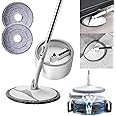 Fixwal® Spin Mop and Bucket Set, ممسحة ارضيات, Microfiber Floor Mop for Home, Kitchen, Bathroom Cleaning, ممسحة ستوكات, Clean and Dirty Water Separation, Super fine Microfiber for Quick Absorption.